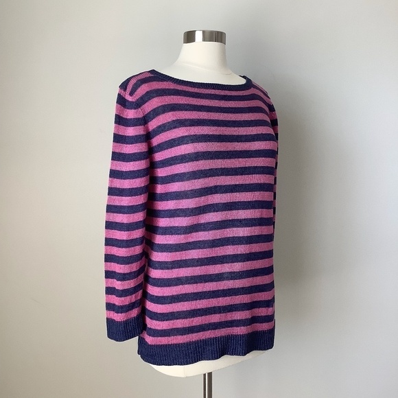 Talbots Linen Long Sleeve Shirt Top L - Picture 14 of 16